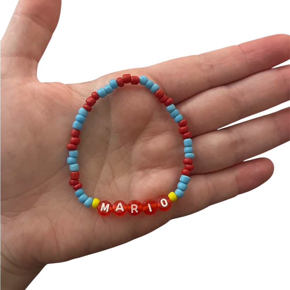 Super Mario Inspired Beaded Bracelet